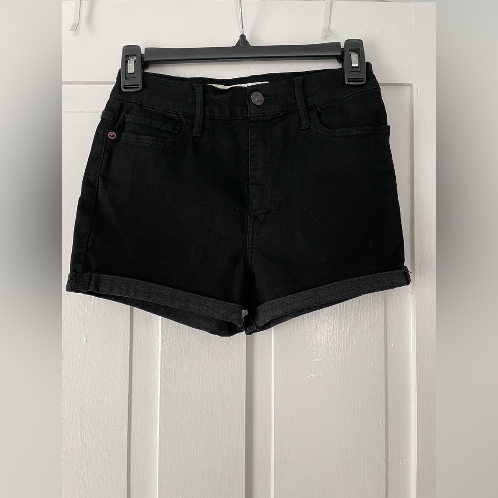 Abercrombie & Fitch Black Jean Shorts, size 2. Gently used—only worn once.
